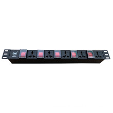 Wholesale Sell Rack-mount PDU 1U Universal Series 5 Way Power Switch Single Control PDU For Network Cabinet